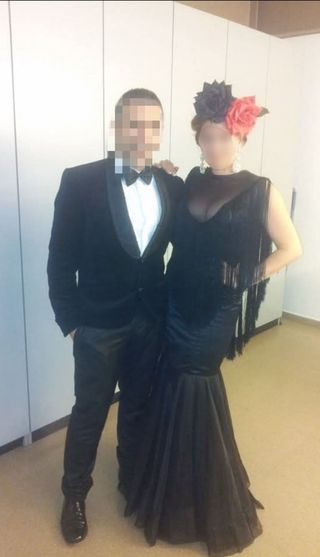 Vestido de flamenca negro