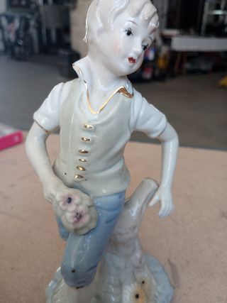 Statuine Ceramica Vintage Bambini