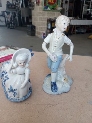 Statuine Ceramica Vintage Bambini