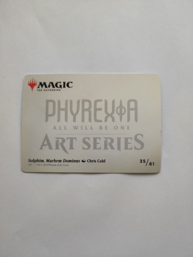 MAGIC: Juego de Cartas Phyrexia all Will be one. 