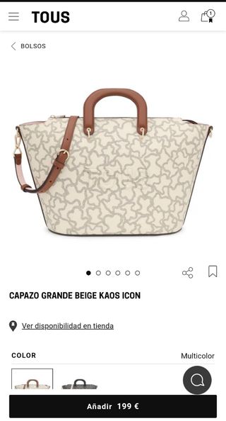 Bolso Tous Kaos Icon Beige