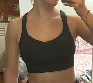 Top reggiseno sportivo Oysho nero fitness