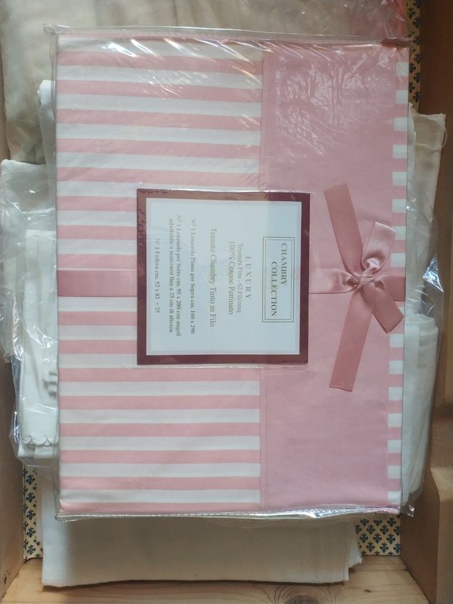 Lenzuola singolo Chambry Luxury rosa