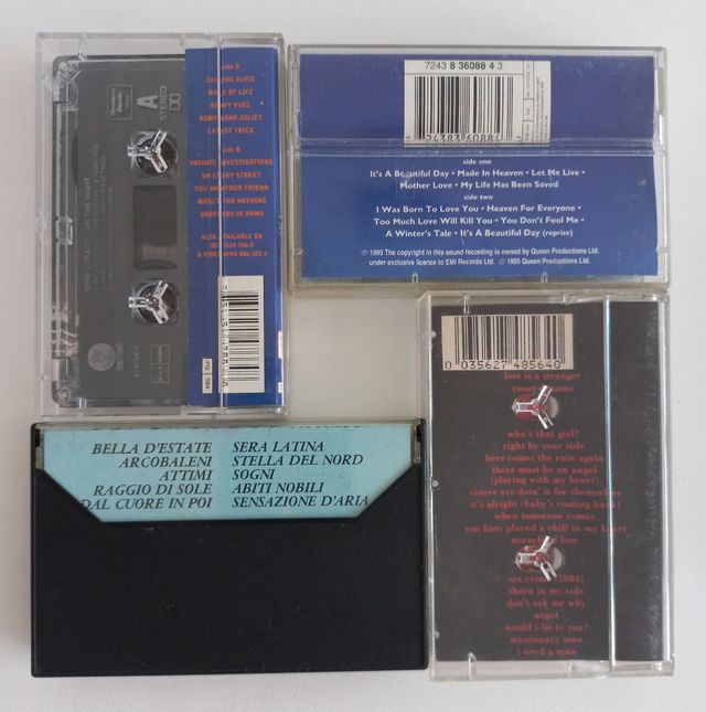 Casetes Victor Manuel Enya  Mocedades Eurythmics