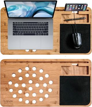 Escritorio de bambú LAPZER sin abrir.