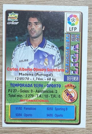 Cromo Alvaro Benito Mundicromo 96.97 Real Madrid
