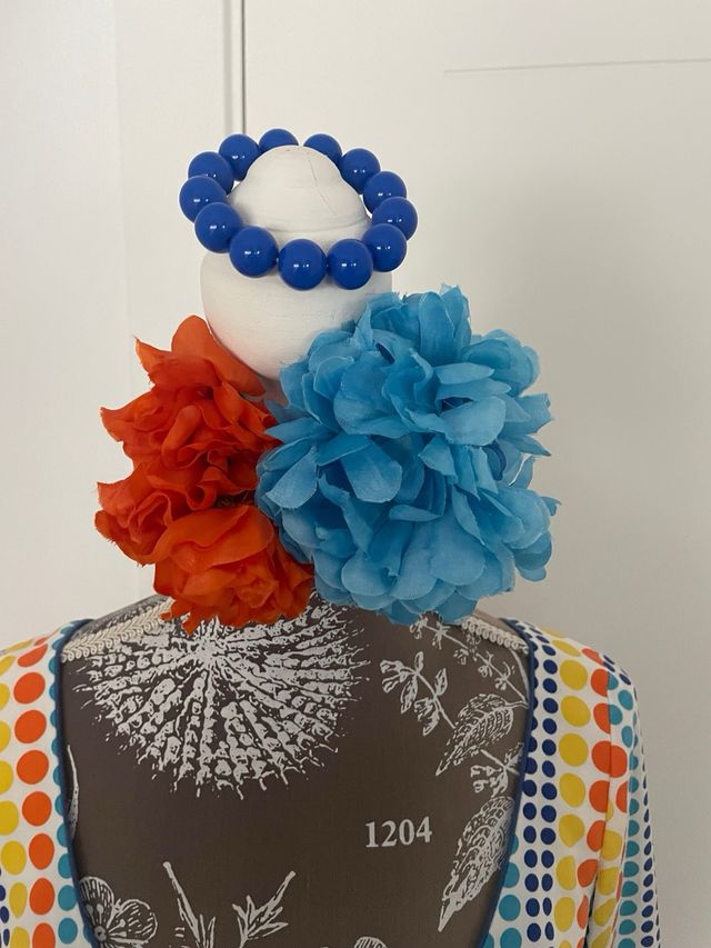 Vestido flamenco lunares multicolor