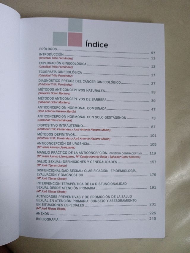 Anticonceptivo y Salud Sexual en Atención Primaria