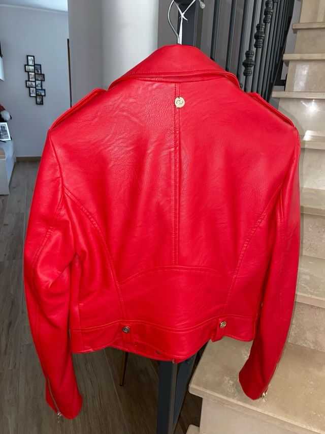 Giacca biker rossa Motivi taglia XS Eu 38