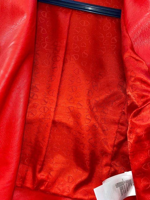 Giacca biker rossa Motivi taglia XS Eu 38