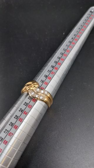 J - 0722 Anillo soble con circonitas