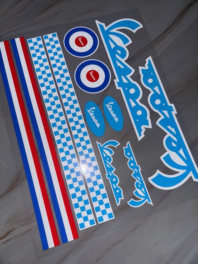 KIT PEGATINAS VINILOS VESPA PRIMAVERA SPRINT GTS