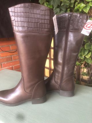 Botas Marrón Piel - Talla 37