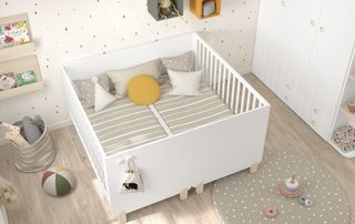 Dos cunas convertibles en cama 70x140 cm