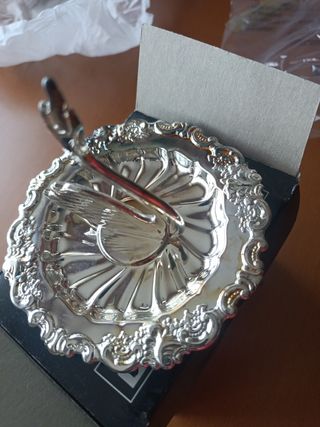 Anillero cisne plata