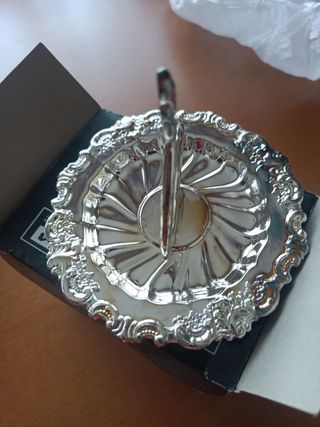 Anillero cisne plata