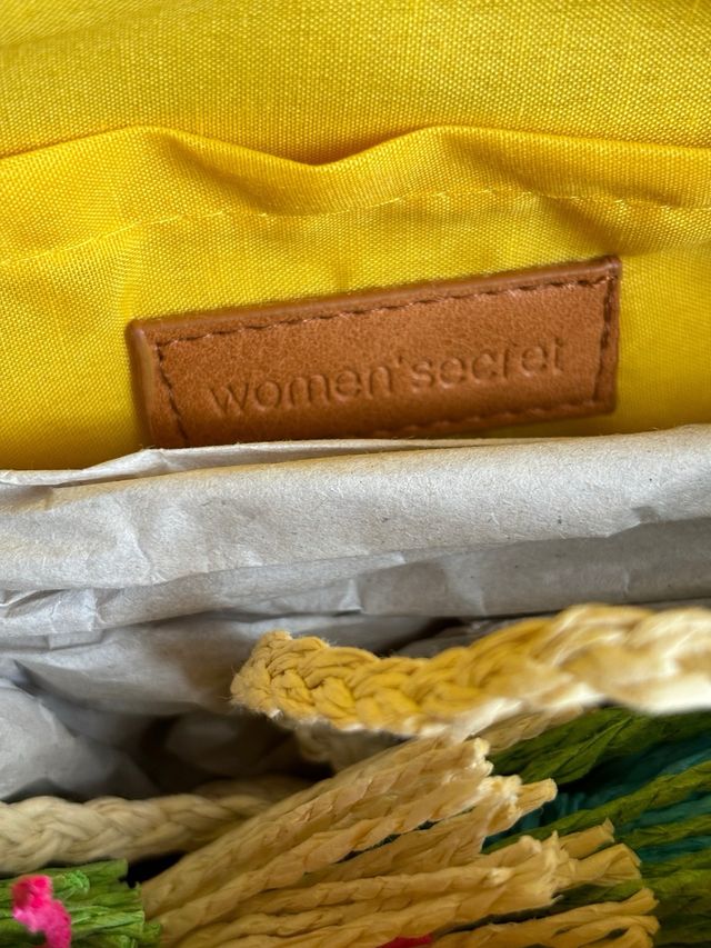 Bolso amarillo Women's Secret 29x18x5cm a estrenar