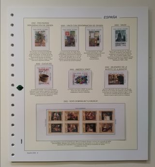 SUPLEMENTO FILABO SELLOS ESPAÑA AÑO 2002 TRANSP.