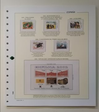 SUPLEMENTO FILABO SELLOS ESPAÑA AÑO 2002 TRANSP.
