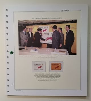 SUPLEMENTO FILABO SELLOS ESPAÑA AÑO 2002 TRANSP.