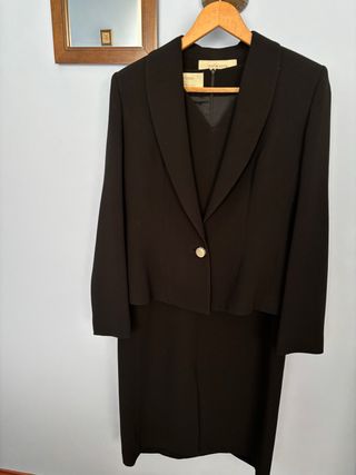 Traje Maria Coca - Vestido y Chaqueta Negro