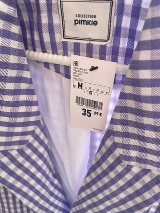 Blazer Pimkie vichy morado
