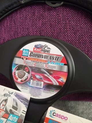 Pack Volante y Manoplas Coche ,nuevo 