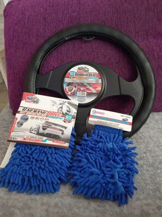 Pack Volante y Manoplas Coche ,nuevo 