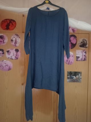 Blusones lino y chaleco - Amarillo y Azul