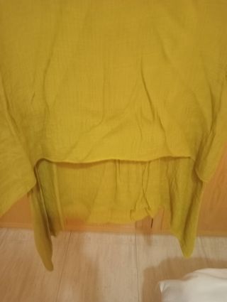 Blusones lino y chaleco - Amarillo y Azul