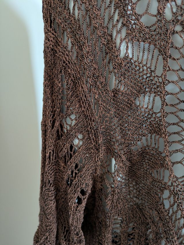 Maglione Zara traforato marrone tg.M