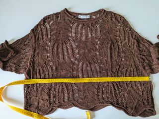 Maglione Zara traforato marrone tg.M