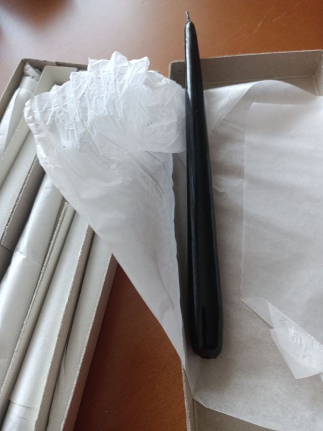 6 Velas negras decoración