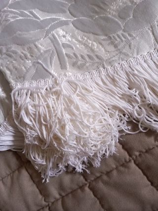 Copriletto matrimoniale bianco