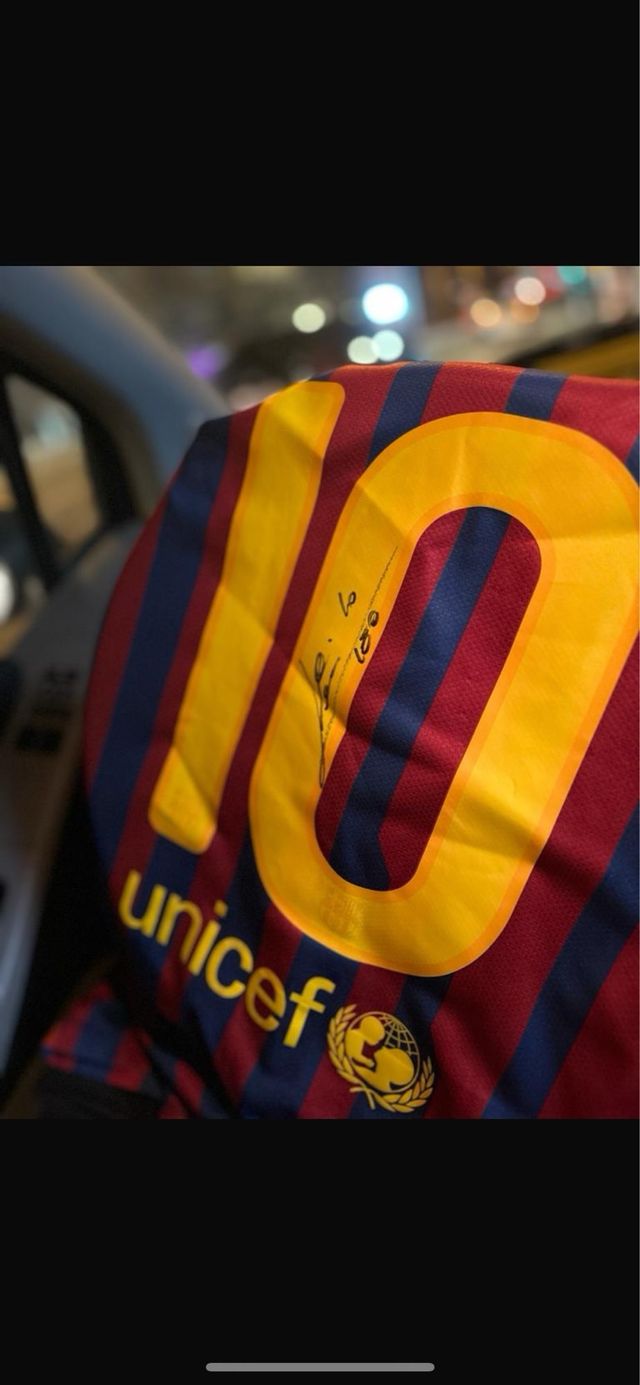 Camiseta barca Firmada messi
