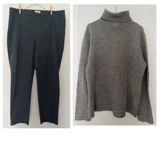 Pantalón de cuadros WOMAN (de regalo Jersey MANGO)