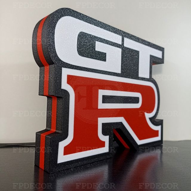 GT-R - Candeeiro LED RGB para Decoração NISSAN
