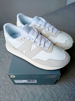 Zapatillas New Balance 237 talla 44.5 blanco/crudo