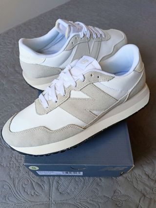 Zapatillas New Balance 237 talla 44.5 blanco/crudo