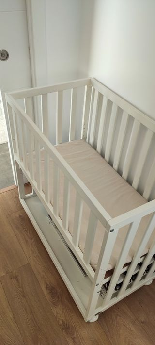 Cuna bebé madera regulable altura