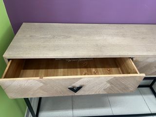 Mesa consola industrial madera-metal