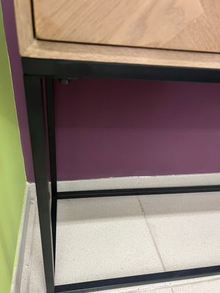 Mesa consola industrial madera-metal