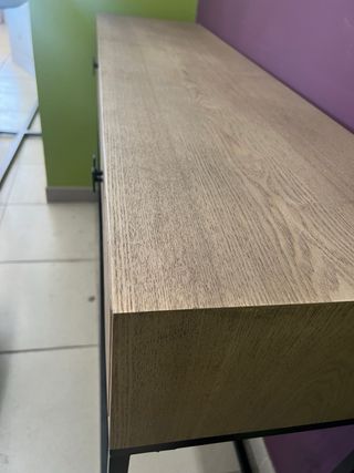 Mesa consola industrial madera-metal