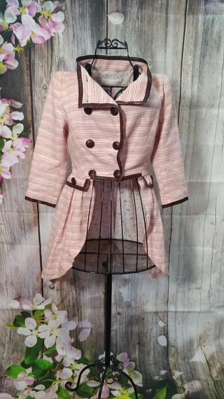 Chaqueta rosa preppy