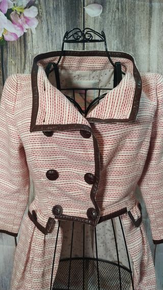 Chaqueta rosa preppy