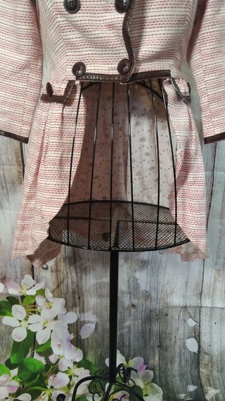 Chaqueta rosa preppy