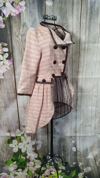 Chaqueta rosa preppy