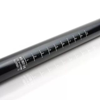 Tija sillín aluminio negro doble raíl