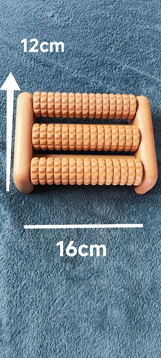 Rodillo de madera para pies - 16x12cm