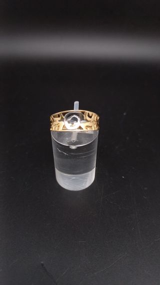 J - 0723 Anillo forma geometrica combinado